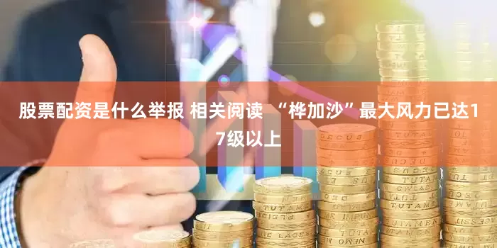 股票配资是什么举报 相关阅读  “桦加沙”最大风力已达17级以上